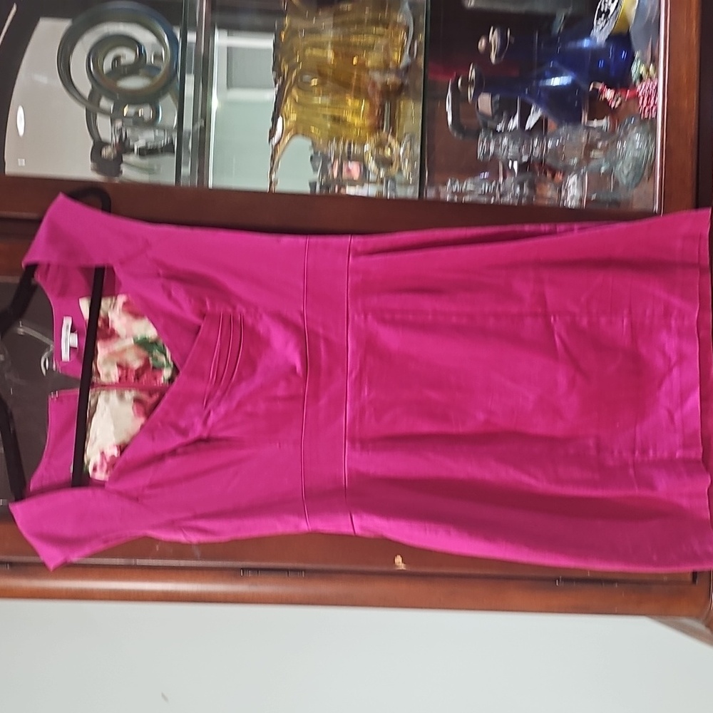 Charlotte Russe Ruched Sleeveless Shealt Dress Pink‎ Size Medium Nwot